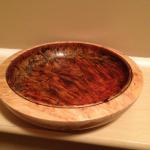 Stained maple bowl